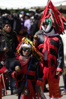 Domingo 15 de febrero del 2015. San Miguel Huixtan. Aspecto de la representación del carnaval chamula este medio día en la comunidad huixtan en la zona altos de Chiapas.