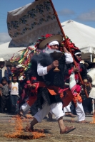 Domingo 15 de febrero del 2015. San Miguel Huixtan. Aspecto de la representación del carnaval chamula este medio día en la comunidad huixtan en la zona altos de Chiapas.