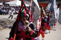 Domingo 15 de febrero del 2015. San Miguel Huixtan. Aspecto de la representación del carnaval chamula este medio día en la comunidad huixtan en la zona altos de Chiapas.