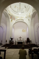 La bóveda de la Catedral de San Marcos muestra de nuevo su esplendor a visitantes y feligreses.