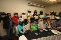Lunes 13 de julio del 2015. Tuxtla Gutiérrez. Elecciones 2015. Los motociclistas de la capital del estado de Chiapas conforman las brigadas de Caza-mapaches con la intención de cuidar de manera pacífica el proceso electoral de la próxima semana donde se e