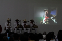 Miércoles 30 de octubre del 2013. Tuxtla Gutiérrez. Aspectos de la presentación del material fonográfico Que Viva el Mequé, que recopila la música tradicional Zoque de la Mayordomía del Rosario de Tuxtla.