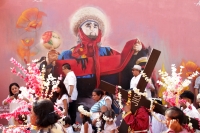 Viernes 19 de abril del 2019. Chiapa de Corzo. Los chamales. Las ofrendas de flores son primordiales durante las festividades del Viacrucis en la ciudad de la ribera del Rio Grande de Chiapas. Viernes 19 de abril del 2019. Chiapa de Corzo. Los chamales. Las ofrendas de flores son primordiales durante las festividades del Viacrucis en la ciudad de la ribera del Rio Grande de Chiapas.