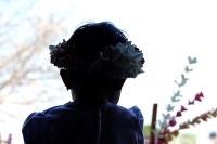 Viernes 3 de abril del 2015. Chiapa de Corzo. Viacrucis. Los Chamales y Ramilletes son als ofrendas elaboradas con flor de mayo que se elaboran en las fiestas patronales de esta comunidad de la ribera del Grijalva.