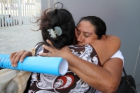 Jueves 6 de febrero del 2014. Tuxtla Gutiérrez. Familiares del migrante conocido como El Chancha desaparecido en la costa de Chiapas llegan este medio día a las instalaciones de la Secretaria de Relaciones exteriores en este estado del sureste de México d