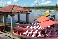 Martes 27 de julio. Chiapa de Corzo. Los niveles del agua del río Grijalva en Chiapa de Corzo se ven incrementados por el manejo de los niveles en las presas hidroeléctricas para controlar los niveles en los afluentes en Tabasco.
