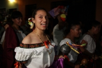 Domingo 10 de diciembre del 2016. Chiapa de Corzo. El grupo de estudiantes y maestros del CONALEP-Chiapa de Corzo, realiza el tradicional recorrido de Chuntaes por las principales calles y ermitas de esta colonial ciudad de la ribera del Rio Grijalva.