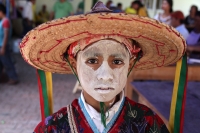 Martes 24 de mayo del 2016. Suchiapa. La Danza del Calalá es representada por los jóvenes de la comunidad quienes recorren las ermitas gritando y acompañando  las ofrendas en las fiestas patronales del Corpus Christi.