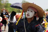 Martes 24 de mayo del 2016. Suchiapa. La Danza del Calalá es representada por los jóvenes de la comunidad quienes recorren las ermitas gritando y acompañando las ofrendas en las fiestas patronales del Corpus Christi.