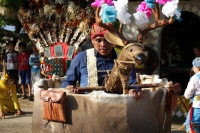 Martes 24 de mayo del 2016. Suchiapa. La Danza del Calalá es representada por los jóvenes de la comunidad quienes recorren las ermitas gritando y acompañando  las ofrendas en las fiestas patronales del Corpus Christi.