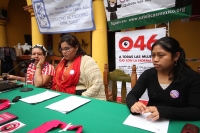 Miércoles 3 de octubre del 2012. San Cristóbal de las Casas, Chiapas. El COLEM presentaron las actividades que se realizan en Chiapas en busca de la concientización de género y de DDHH así como las denuncias de agravios y violencia.