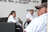 Miércoles 12 de junio del 2019. Tuxtla Gutiérrez. El conversatorio Retos de la Inclusión, La Discapacidad Auditiva se lleva a cabo este medio día en el Congreso del estado de Chiapas