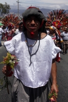 Domingo 15 de marzo del 2015. Tuxtla Gutiérrez. La comunidad Zoque de Tuxtla Gutiérrez, durante la caminata del regreso de Las Vírgenes de Copoya.