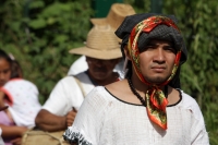 Martes 14 de octubre del 2014. Tuxtla Gutiérrez. Las fiestas patronales de la Virgen del Rosario se llevan a cabo durante la octava de la advocación de María por la mayordomía y priostería de la comunidad Zoque cuando las Vírgenes (Candelaria, María de Ol