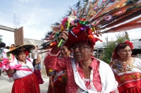 Martes 14 de octubre del 2014. Tuxtla Gutiérrez. Las fiestas patronales de la Virgen del Rosario se llevan a cabo durante la octava de la advocación de María por la mayordomía y priostería de la comunidad Zoque cuando las Vírgenes (Candelaria, María de Ol