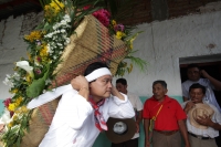 Martes 14 de octubre del 2014. Tuxtla Gutiérrez. Las fiestas patronales de la Virgen del Rosario se llevan a cabo durante la octava de la advocación de María por la mayordomía y priostería de la comunidad Zoque cuando las Vírgenes (Candelaria, María de Ol