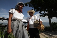 Martes 14 de octubre del 2014. Tuxtla Gutiérrez. Las fiestas patronales de la Virgen del Rosario se llevan a cabo durante la octava de la advocación de María por la mayordomía y priostería de la comunidad Zoque cuando las Vírgenes (Candelaria, María de Ol