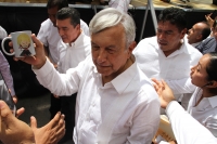 Domingo 21 de octubre del 2018. Tuxtla Gutiérrez. Andrés Manuel López Obrador, presidente electo de México, recorre el sureste del paí­s En la Gira de Agradecimiento, este medio dí­a en el estado de Chiapas donde reafirma los compromisos de favorecer 