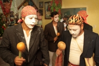 Jueves 20 de junio del 2019. Tuxtla Gutiérrez. Las familias pertenecientes a la comunidad Zoque recorren las calles con el rostro pintado de blanco durante las celebraciones del dÃa de Corpus Jueves 20 de junio del 2019. Tuxtla Gutiérrez. Las familias pertenecientes a la comunidad Zoque recorren las calles con el rostro pintado de blanco durante las celebraciones del dÃa de Corpus