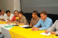 Martes 29 de marzo. El patronato de la construcción del Cristo de Chiapas, da a conocer el estado del proyecto durante una conferencia de prensa esta mañana.