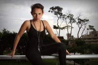 Sábado 7 de julio del 2012. Tuxtla Gutiérrez, Chiapas. Carito Castillo durante nuestra sesión de fotos en el Parque Bicentenario-Morelos.