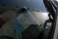Miércoles 13 de enero del 2016. Tapachula. el primer grupo de cubanos procedentes de Costa Rica atraviesa la frontera sur de México por Ciudad Hidalgo-Tecum Uman donde tramitan el Documento Provisional por Razones Humanitarias que les permitirá continuar 