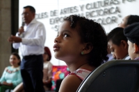 Miércoles 25 de septiembre del 2019. Tuxtla Gutiérrez. La muestra de arte pictórico de niños tuxtlecos Sueños de Color se presenta este medio día en el congreso chiapaneco.