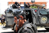 Jueves 4 de julio del 2019. Tuxtla Gutiérrez. Enfrentamientos entre estudiantes normalistas y la policía del estado de Chiapas.