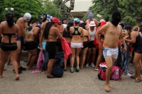 Jueves 29 de agosto del 2013. Tuxtla Gutiérrez. Los “descamisados” de pedagogía deciden esperar unos días para volverse a manifestar en las calles de la capital del estado de Chiapas.