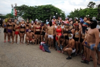 Jueves 29 de agosto del 2013. Tuxtla Gutiérrez. Los “descamisados” de pedagogía deciden esperar unos días para volverse a manifestar en las calles de la capital del estado de Chiapas.