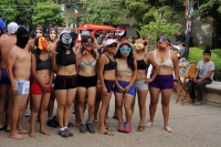Jueves 29 de agosto del 2013. Tuxtla Gutiérrez. Los “descamisados” de pedagogía deciden esperar unos días para volverse a manifestar en las calles de la capital del estado de Chiapas.