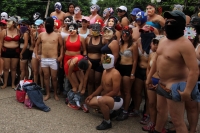 Jueves 29 de agosto del 2013. Tuxtla Gutiérrez. Los “descamisados” de pedagogía deciden esperar unos días para volverse a manifestar en las calles de la capital del estado de Chiapas.