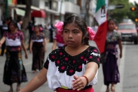 Viernes 20 de noviembre del 2015. Tuxtla Gutiérrez. Aspectos del desfile conmemorativo a la Revolución Mexicana, esta mañana en la capital del estado de Chiapas.