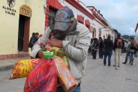Jueves 20 de noviembre del 2014. San Cristóbal de las Casas. Destrozos y desmanes de grupos vandálicos en esta colonial ciudad.