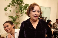 Jueves 23 de enero del 2014. Tuxtla Gutiérrez. La genial dramaturga chiapaneca Dolores Montoya entre los invitados de honor en la reapertura del Museo Café de esta ciudad.