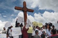Sábado 13 de julio del 2013. San Cristóbal de las Casas. Agrupaciones religiosas realizan una marcha para protestar por las agresiones sufridas en contra de indígenas evangélicos en las comunidades indígenas de los altos de Chiapas.