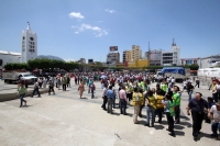 Jueves 20 de marzo del 2014. Tuxtla Gutiérrez. Aspectos de lo que se denomino El Gran Simulacro donde se escenifico un sismo en las instalaciones de la administración estatal.