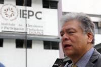 Viernes 13 de noviembre del 2015. Tuxtla Gutiérrez. Los apoderados de la empresa CSI Elecciones SA de CV se dispone a embargar al IEPC-Chiapas (Instituto de Elecciones y Participación Ciudadana) por los adeudos contraídos durante el año 2012, lo cual podr