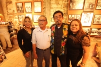 Viernes 13 de enero del 2016. Chiapa de Corzo. Rubisel Gómez Nigenda, quien funge como Patrón de los Parachicos durante la Fiesta Grande de Enero en Chiapas habla en conferencia de prensa sobre las actividades tradicionales que sucederán durante los próxi