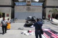 Miércoles 16 de marzo del 2016. Tuxtla Gutiérrez. Los empresarios chiapanecos sufren agresiones durante la manifestación de esta mañana