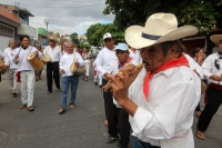 Noviembre  del 2016.Tuxtla Gutiérrez. Santa Cecilia. Los músicos zoques se reúnen en Tuxtla para celebrar y homenajear a los maestros y custodios junto con acompañantes de la tradición durante las celebraciones de Santa Cecilia.