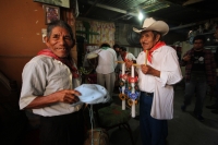 Noviembre  del 2016.Tuxtla Gutiérrez. Santa Cecilia. Los músicos zoques se reúnen en Tuxtla para celebrar y homenajear a los maestros y custodios junto con acompañantes de la tradición durante las celebraciones de Santa Cecilia.