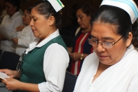 Martes 12 de mayo del 2015. Tuxtla Gutiérrez. Conmemorando el natalicio de Florence Nightingale en el día internacional de la enfermería, trabajadores de la salud se reúnen en el encuentro de capacitación de enfermeros en las instalaciones del Centro Médi