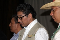 Viernes 10 de octubre del 2014. San Cristóbal de las Casas. Los escritores indígenas durante la inauguración del Encuentro Internacional de Escritores en Lengua Indígena que se realiza en la Universidad Intercultural de Chiapas.