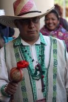 Viernes 10 de octubre del 2014. San Cristóbal de las Casas. Los escritores indígenas durante la inauguración del Encuentro Internacional de Escritores en Lengua Indígena que se realiza en la Universidad Intercultural de Chiapas.