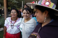 Viernes 10 de octubre del 2014. San Cristóbal de las Casas. Los escritores indígenas durante la inauguración del Encuentro Internacional de Escritores en Lengua Indígena que se realiza en la Universidad Intercultural de Chiapas.