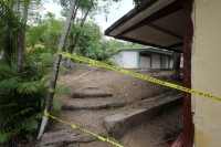 Miércoles 10 de junio del 2015. Tuxtla Gutiérrez. Una escuela secundaria al sur de la ciudad resulto con varias aulas afectadas por la lluvia de anoche.