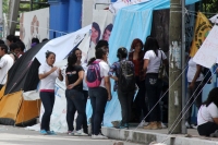 Jueves 10 de octubre del 2013. Tuxtla Gutiérrez. Alumnos de varias escuelas continúan apoyando el Paro Magisterial chiapaneco.