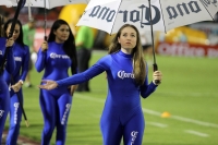 Sábado 31 de agosto del 2013. Tuxtla Gutiérrez. Bajo una intensa lluvia da inicio el partido de Jaguares recibiendo los Xolos de Tijuana.