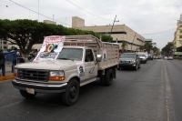 Lunes 29 de febrero del 2016. Tuxtla Gutiérrez. Los empresarios chiapanecos inician con una protesta motorizada lo que denominan como Expo-Fraude, continuando con las exigencias del pago de facturas atrasadas ante la administración estatal.